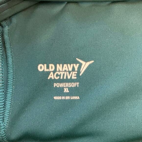 Old Navy Active Powersoft Emerald Green Strappy Sports Bra XL - Picture 3 of 3